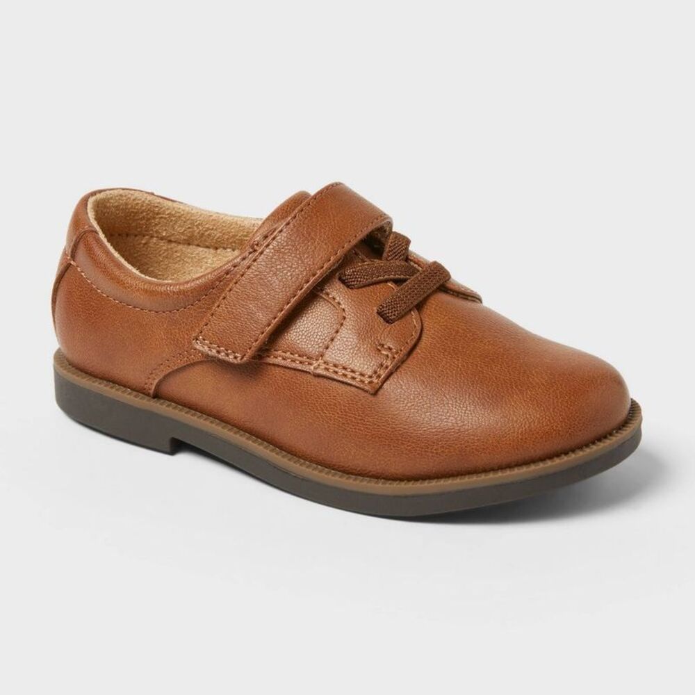 Toddler Miles Dress Shoes - Cat & Jack Cognac 7T